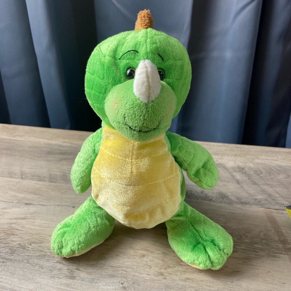 Ganz Plush Key Lime Dino Stuffed Animal HM185 No Code 9" Webkinz Dinosaur Green